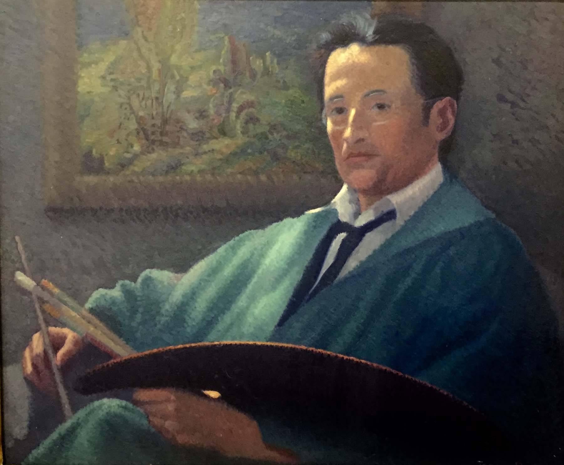 Torrey Ross Figurative Painting - Self Portrait