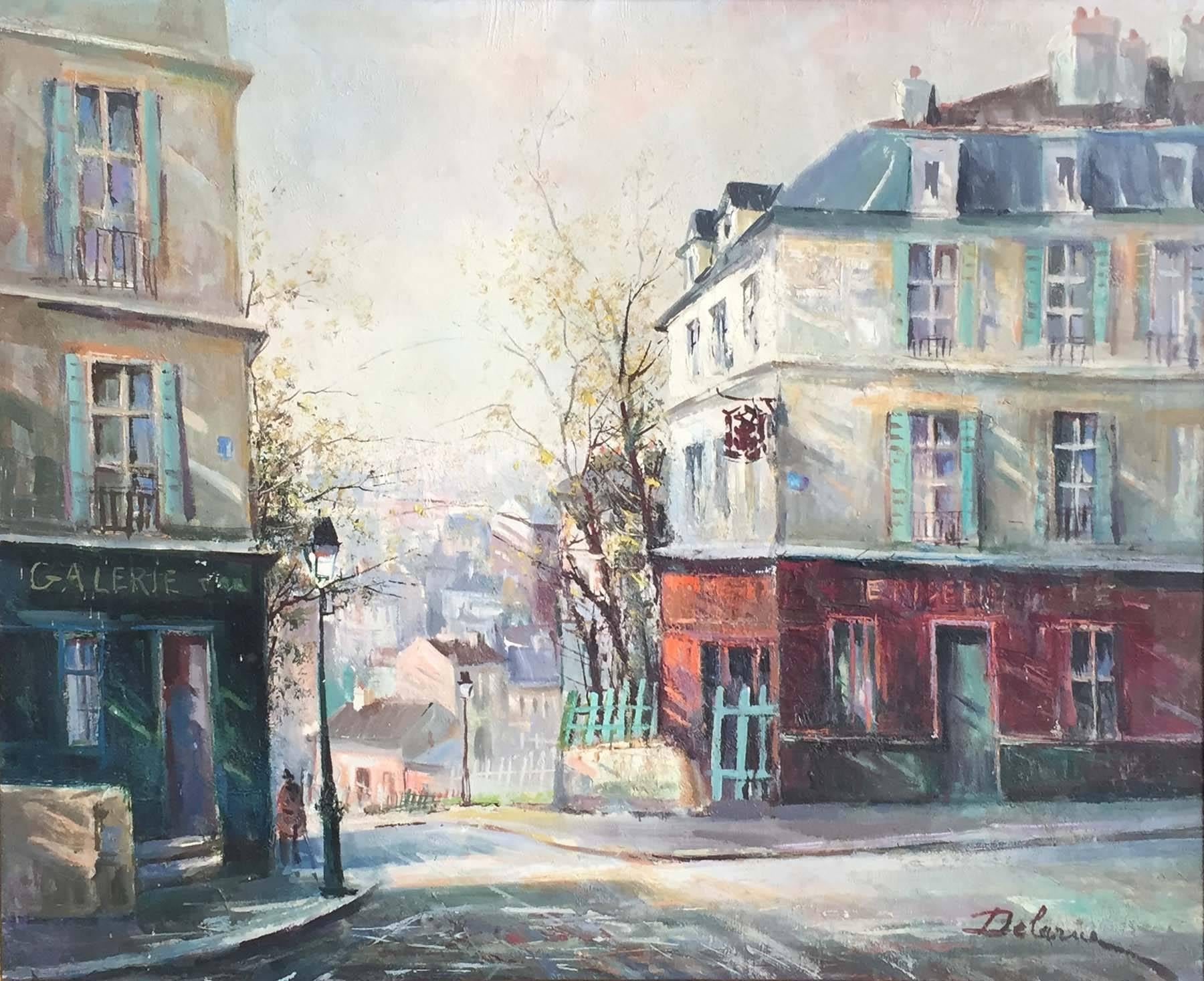 Lucien Delarue Landscape Painting - View From Montmartre