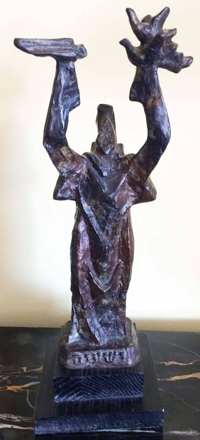 Chaim Gross Figurative Sculpture - Isaiah
