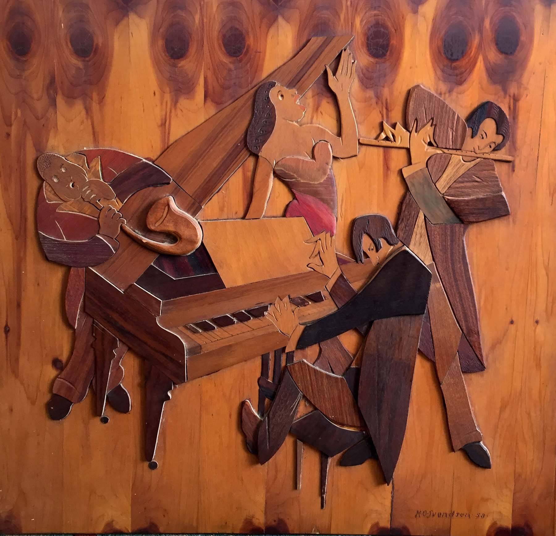 Unknown Figurative Sculpture - Jazz Quartet