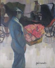 Antique Flower Vendor