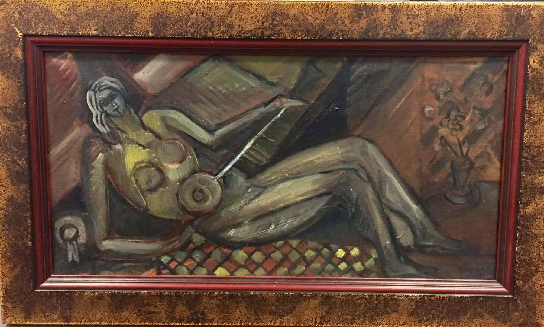 Lute Player - Painting by Elizabeth Ronget