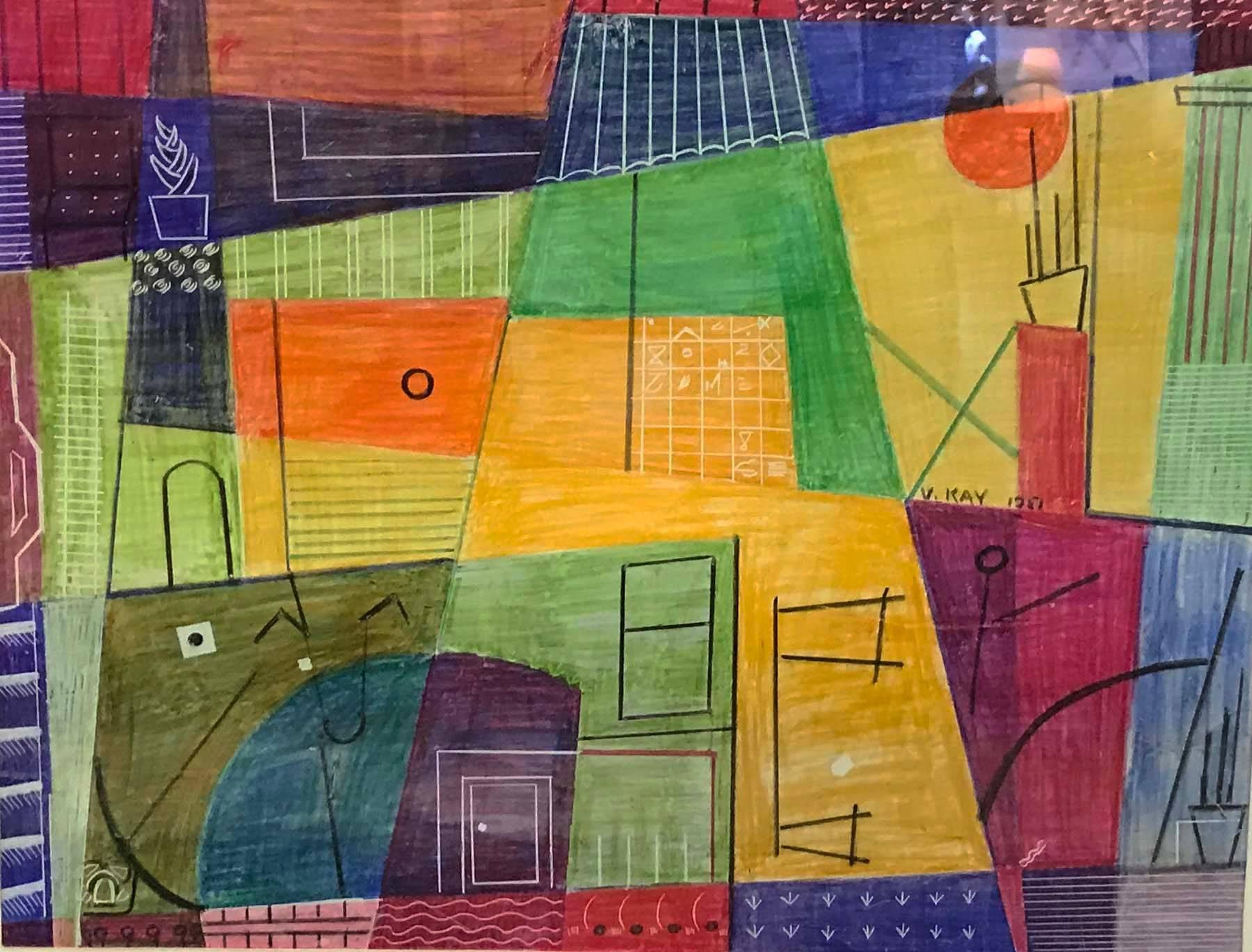 Virginia Gould Kay Abstract Painting - City