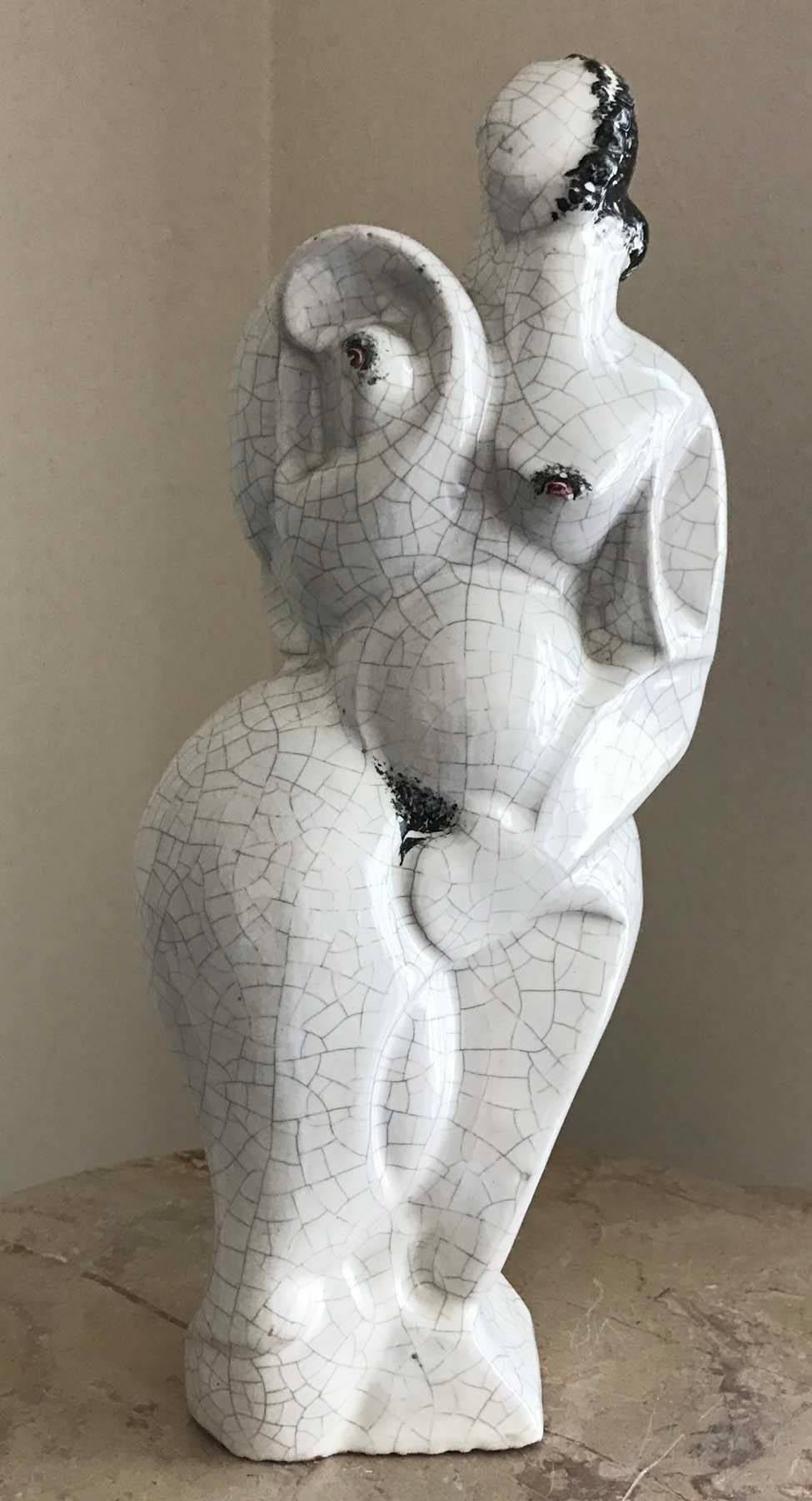 Unknown Figurative Sculpture - Cubist Nude