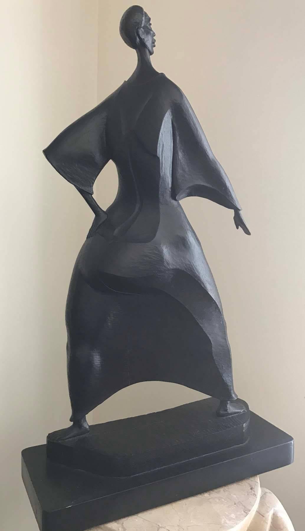 Walking Woman - Sculpture by J. R. Bonilla