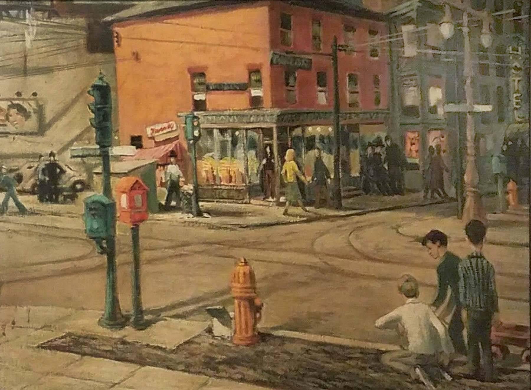 Robert Childers Landscape Painting - Street Corned