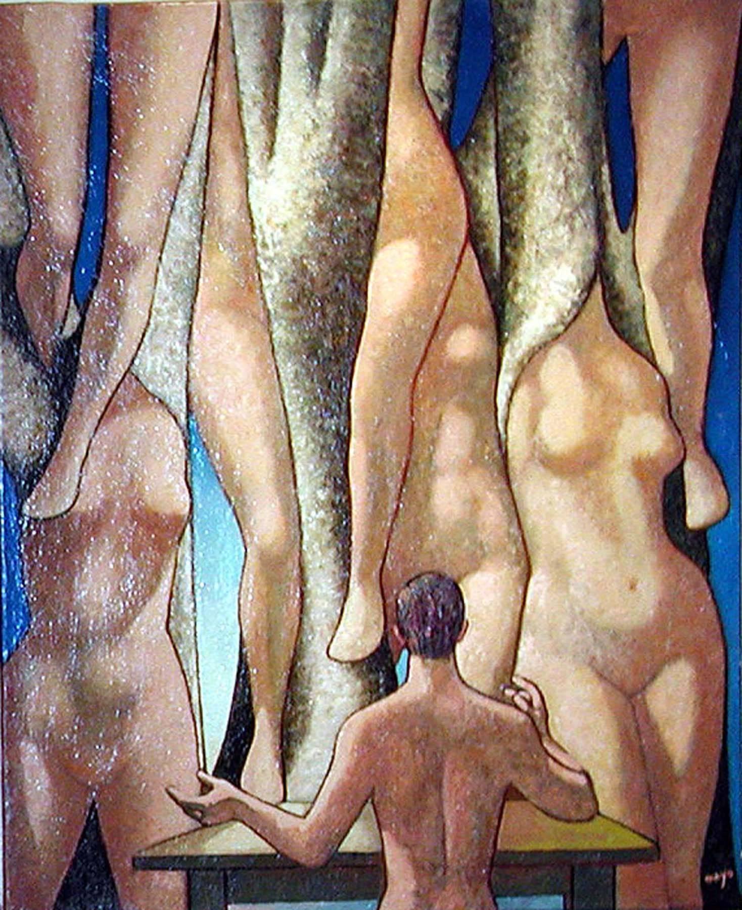 Mayo (Antoine Malliarakis) Abstract Painting - LA CLAIRIERRE