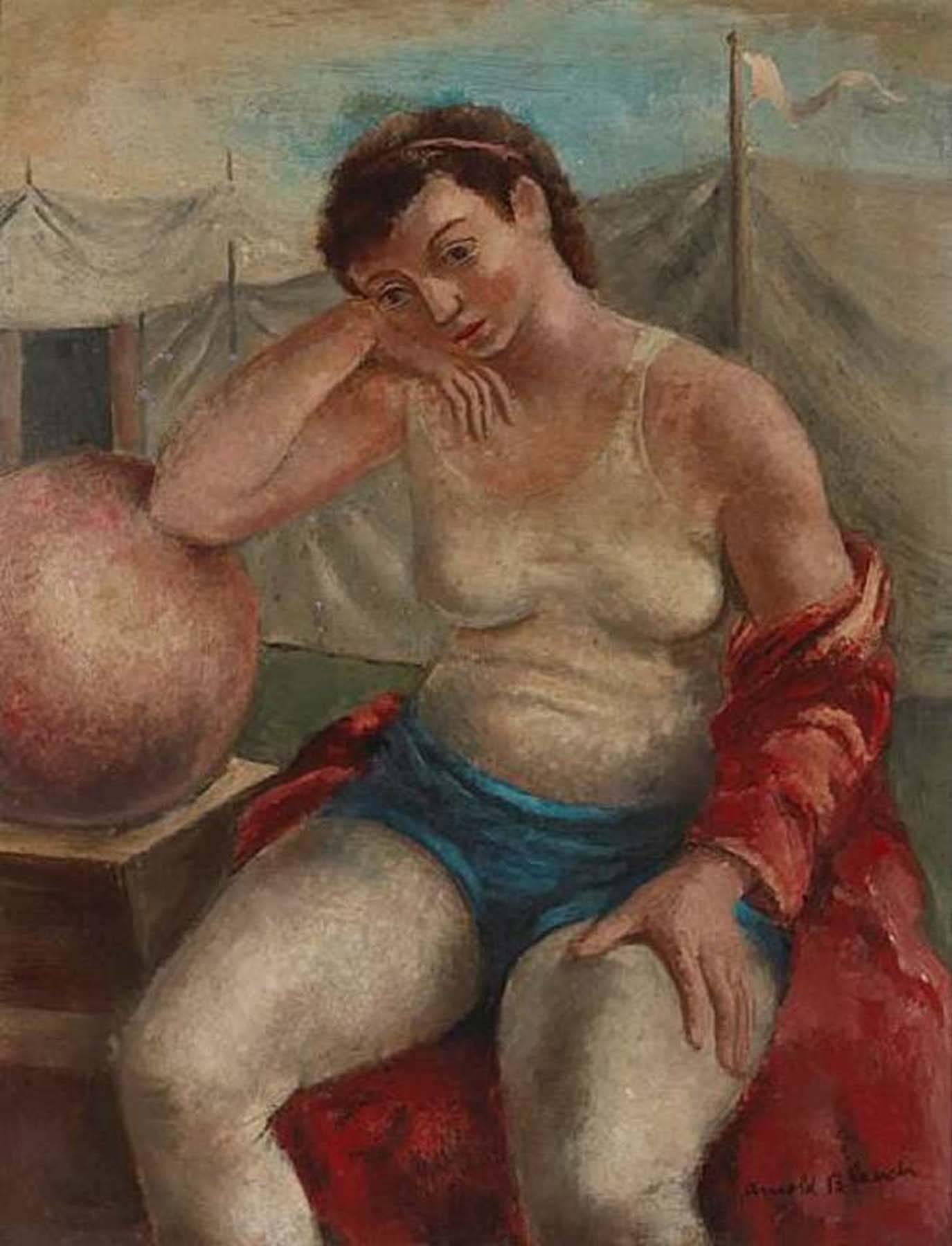 Arnold Blanch Figurative Painting - Circus Girl