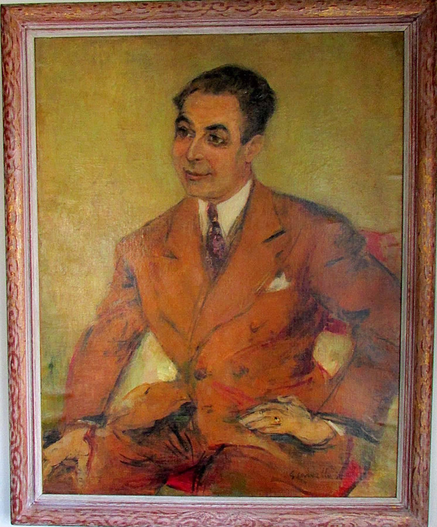 Portrait of Bruno Walter - Painting by Suzanne Carvello Schulein