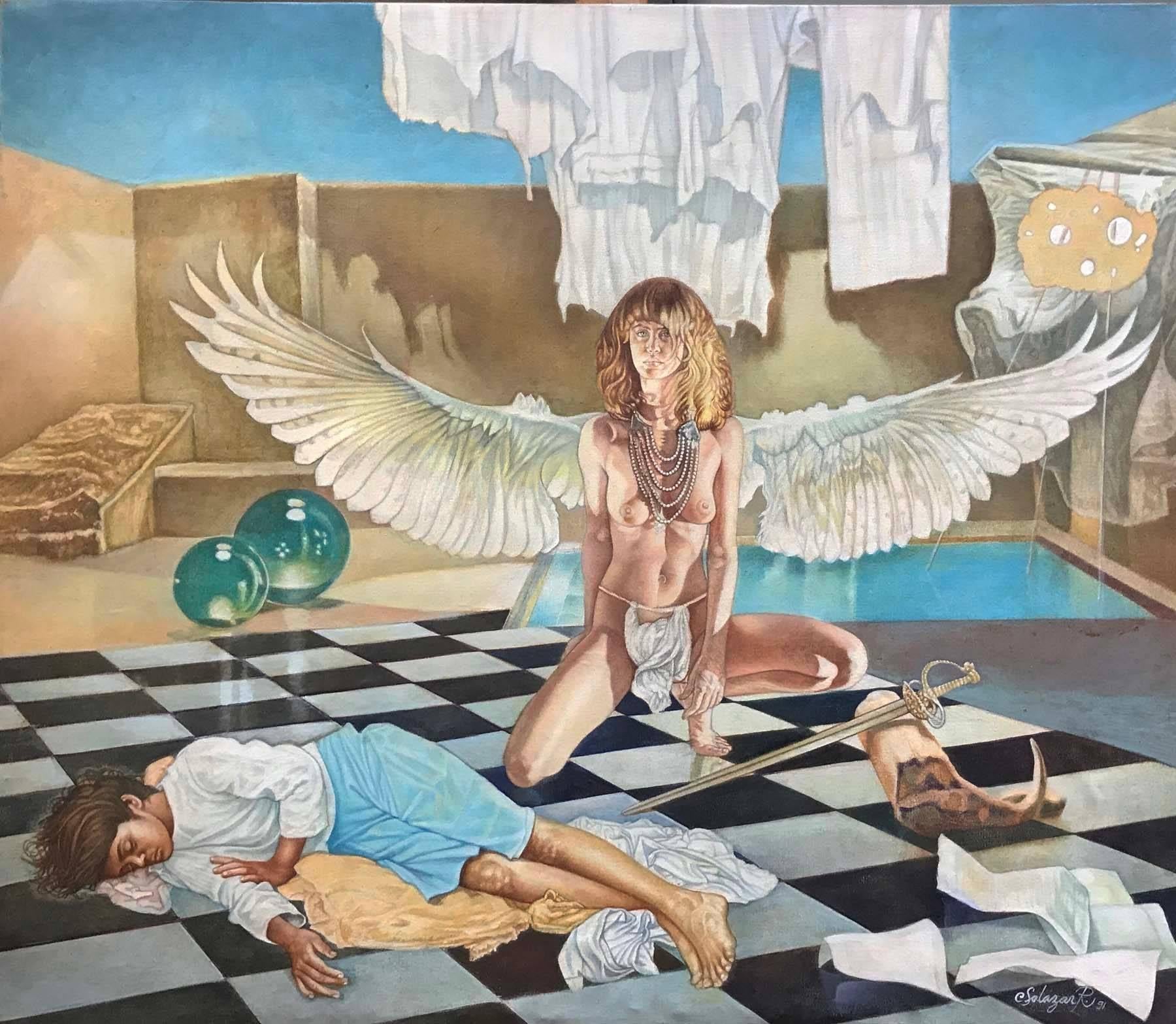 Carlos Manuel Salazar Ramirez Nude Painting - EL DESAFIO