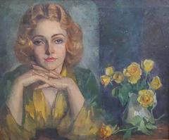 Lady with Roses