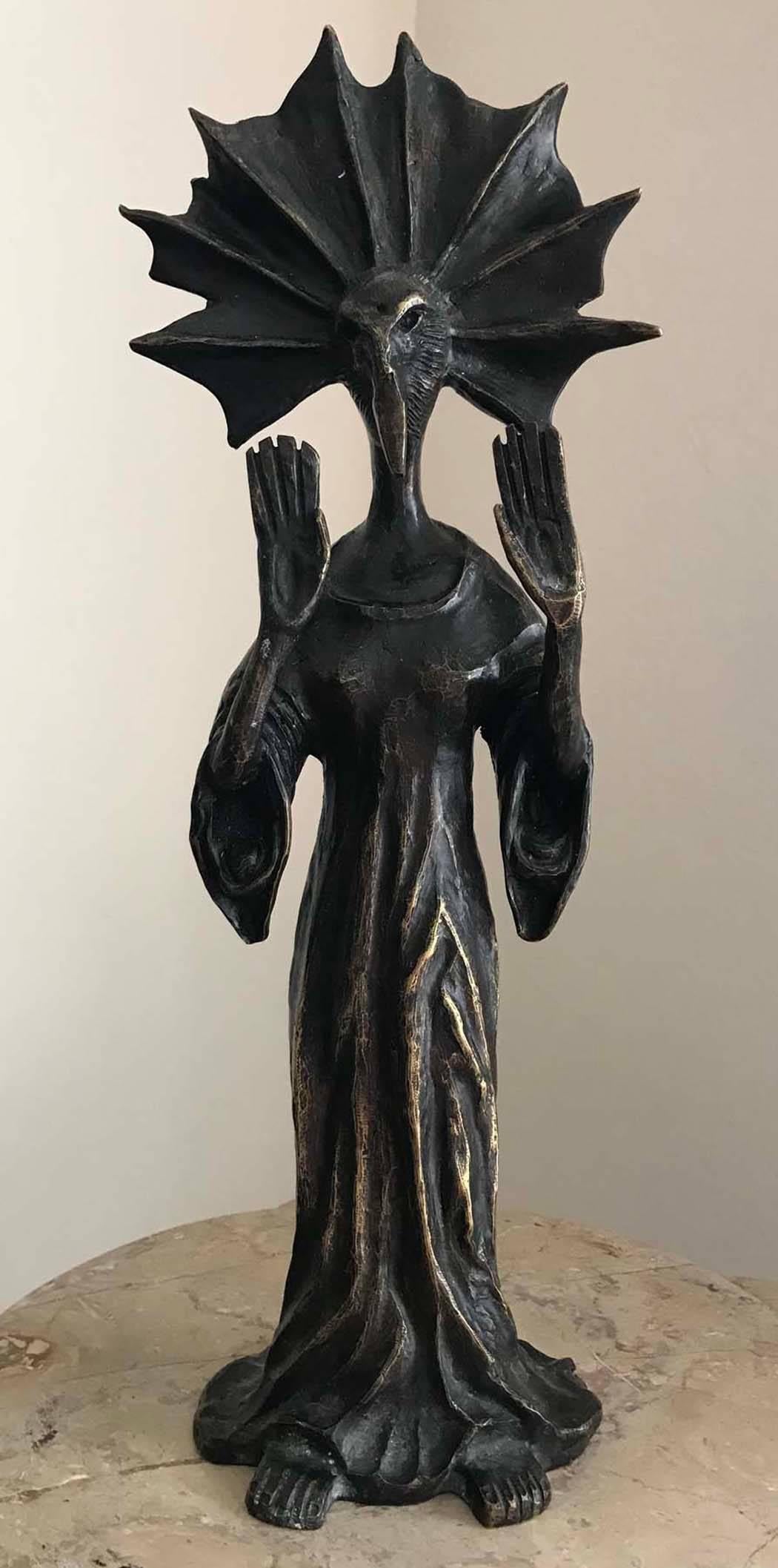 Leonora Carrington Figurative Sculpture - The Palmist