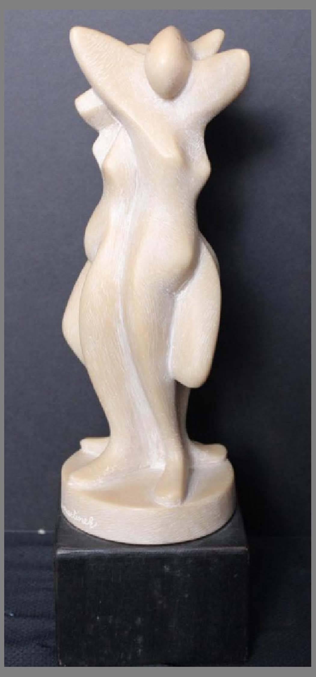 Dancing Nudes - Cubist Sculpture by Joseph Martinek