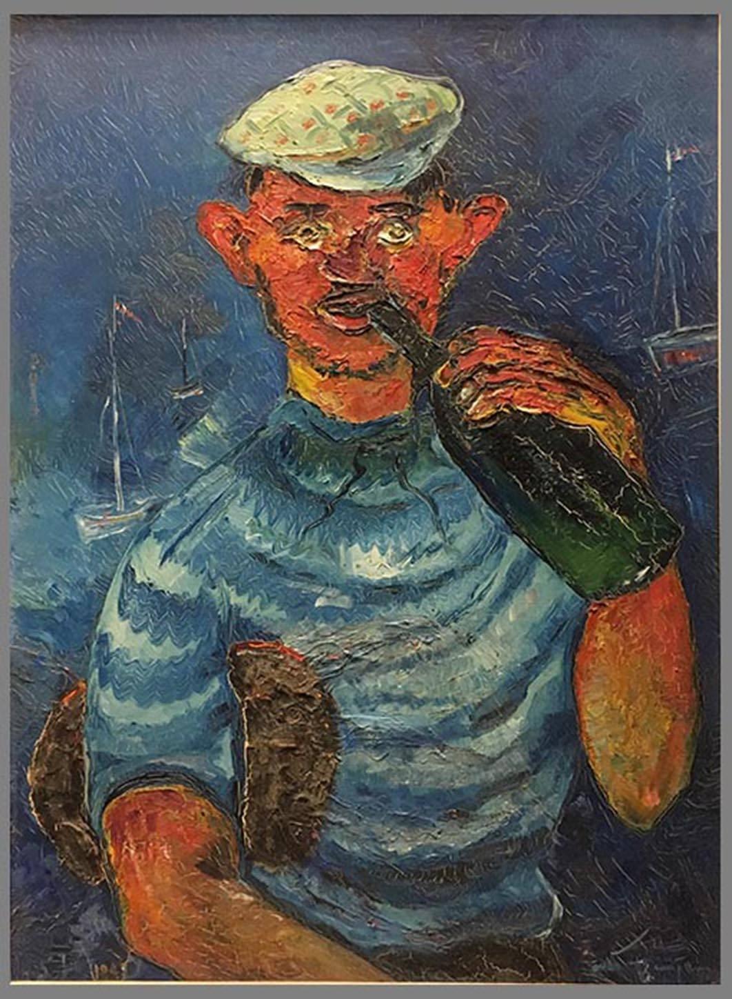 Unknown Portrait Painting - French Sailor