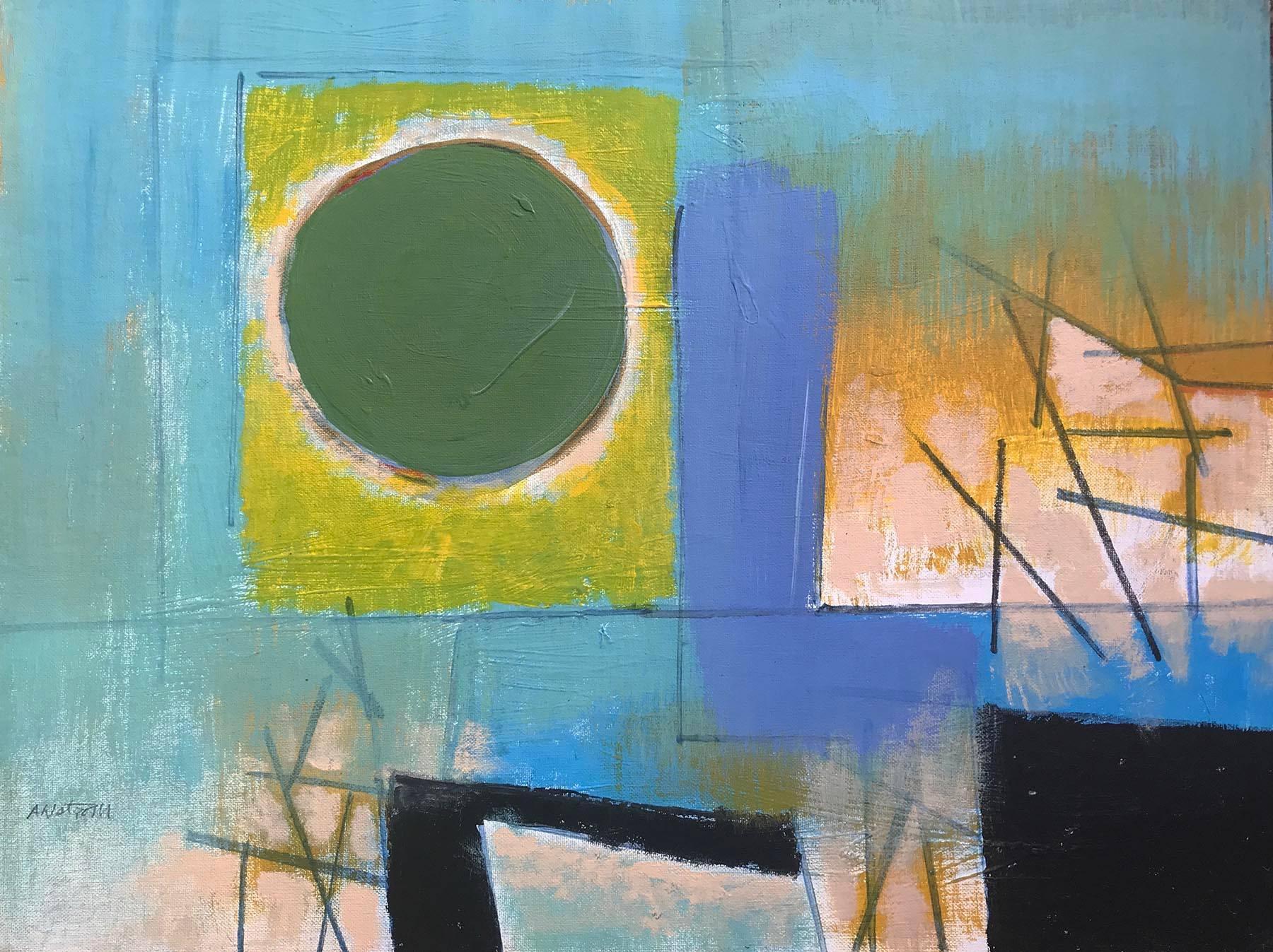 Ronald Ahlstrom Abstract Painting - Geometric Abstract