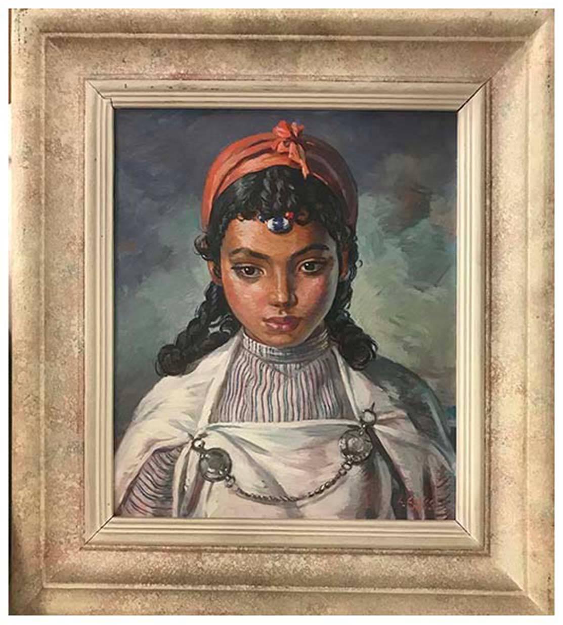 Moroccan Girl - Painting by Louis Endres