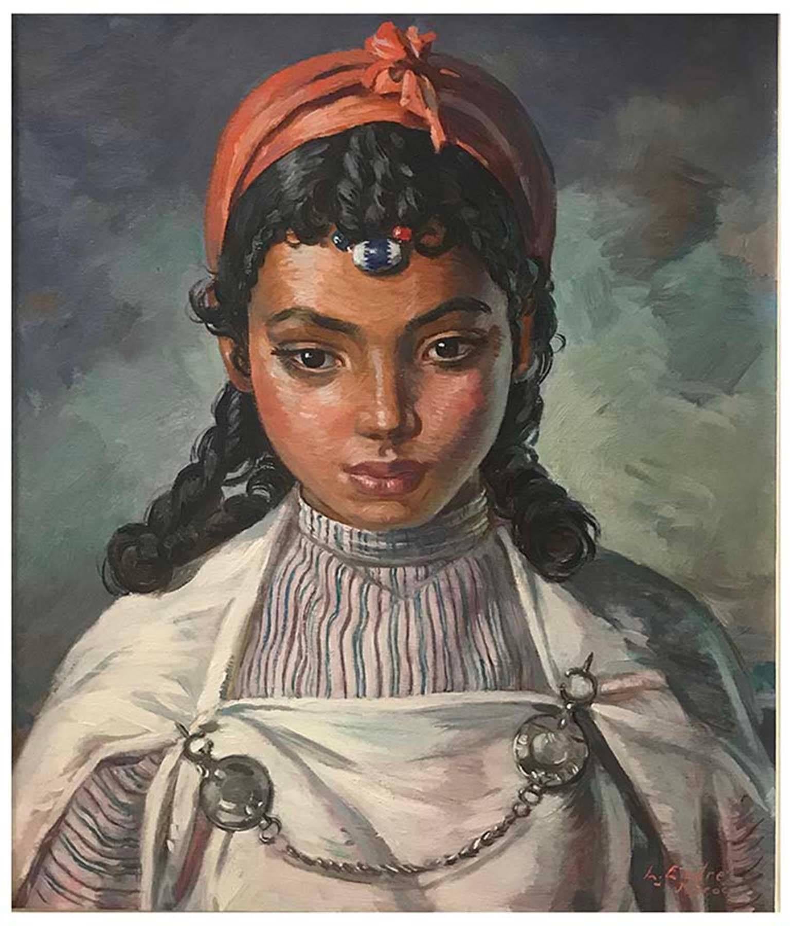 Louis Endres Portrait Painting - Moroccan Girl