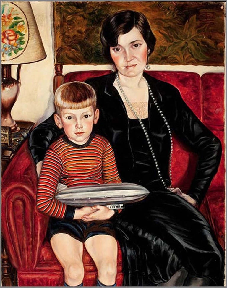 Miriam Tindall Smith Figurative Painting - Mother and Child
