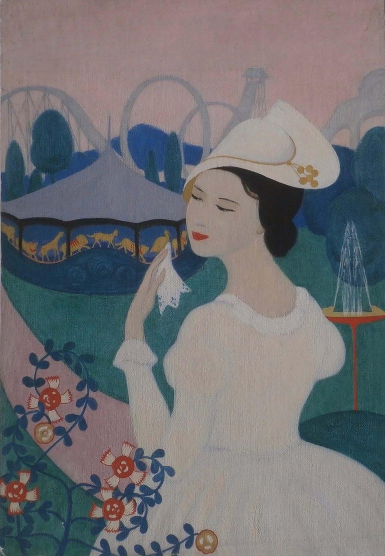 Amalia Ludwig Figurative Painting - AT THE CAROUSEL
