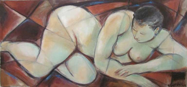 May Bender Nude Painting - Reclining Nude