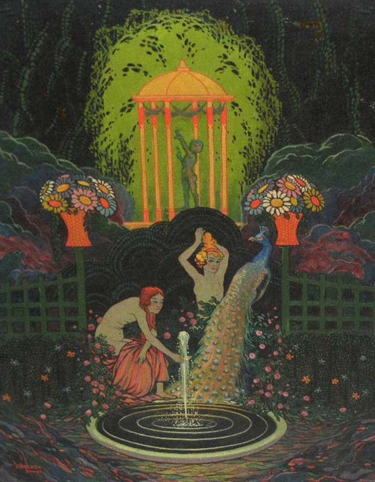 Fountain of Pleasure - Painting by FREDERICK BOWER