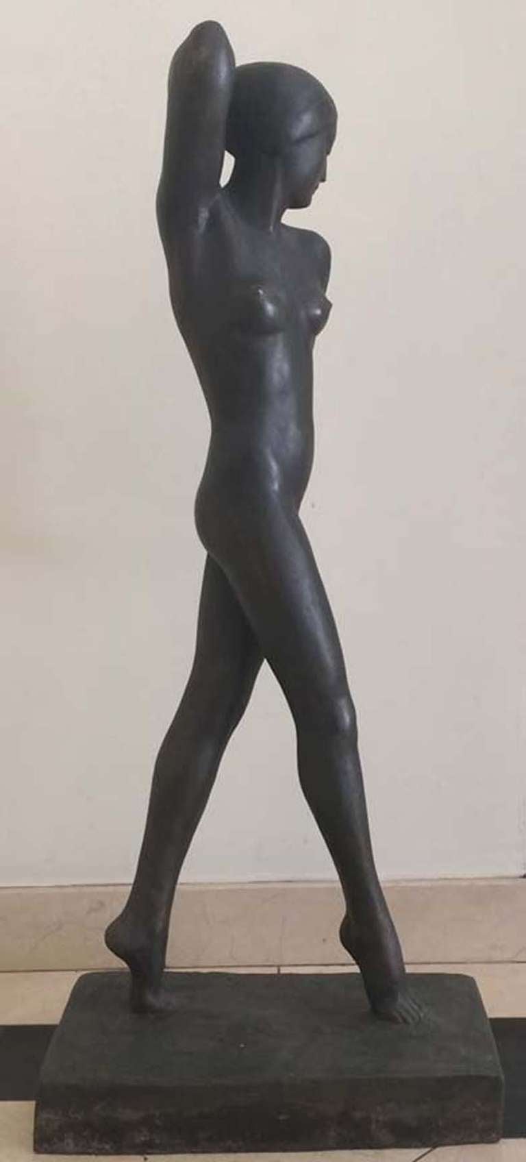 Dancer - Sculpture by CLEO BECLEMICHEFF