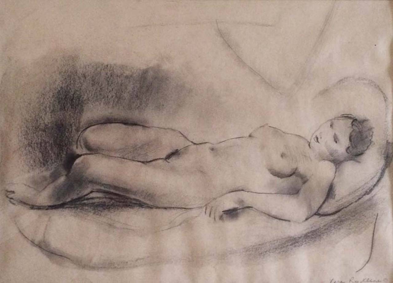 Lounging Nude - Art by Vera Rockline