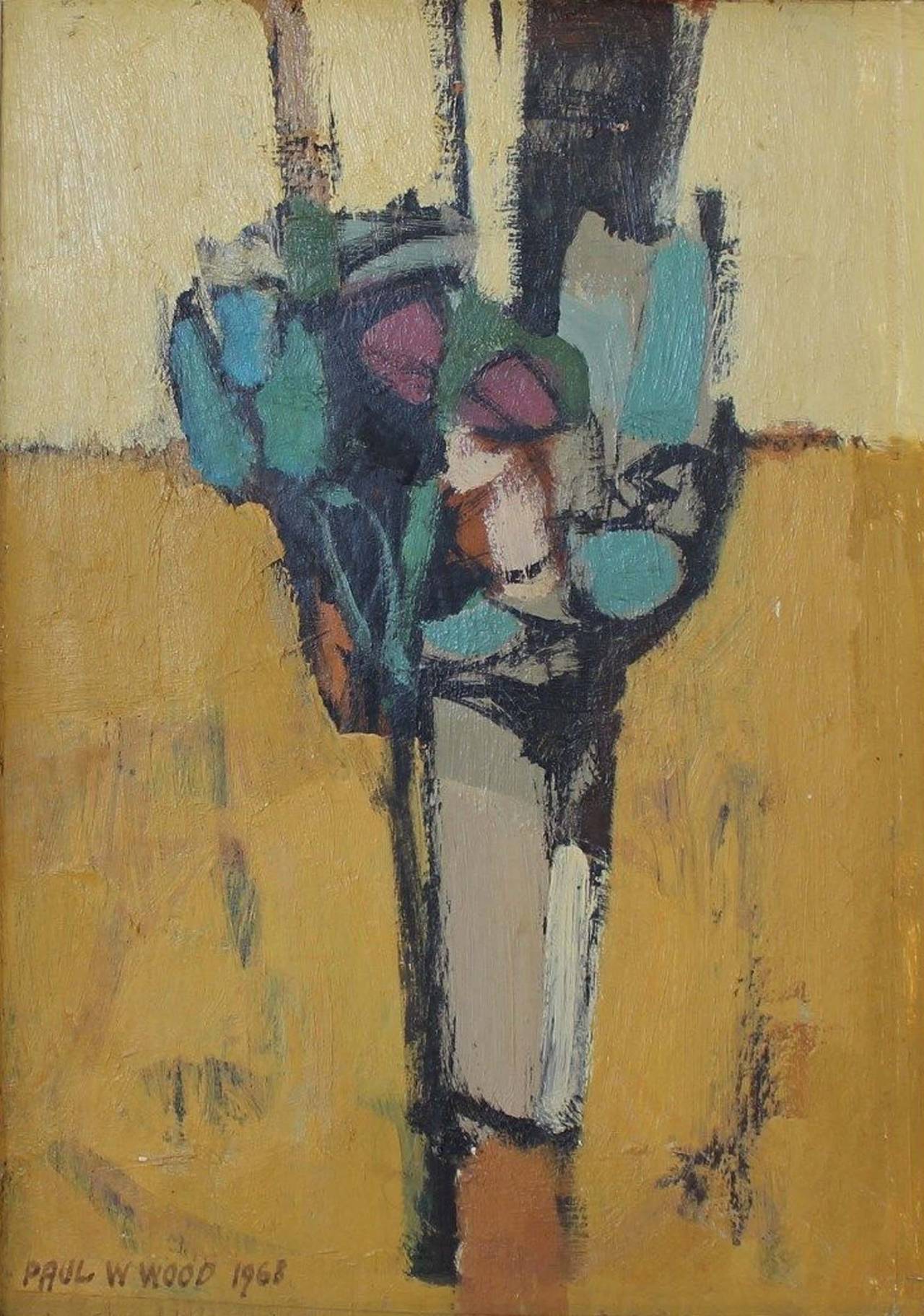 Paul W. Wood Figurative Painting - Still Life with Lobster