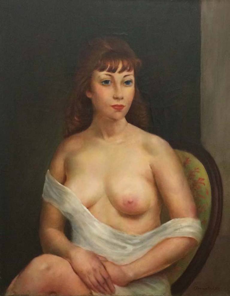 Rudolf Anton Bernatschke Nude Painting - Gloria