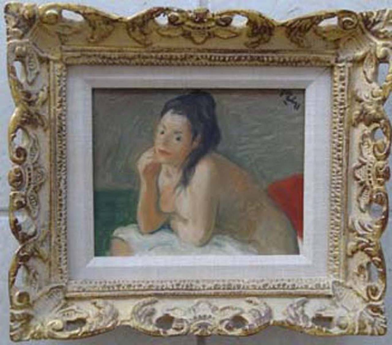 Robert Philipp Nude Painting - Seated Nude