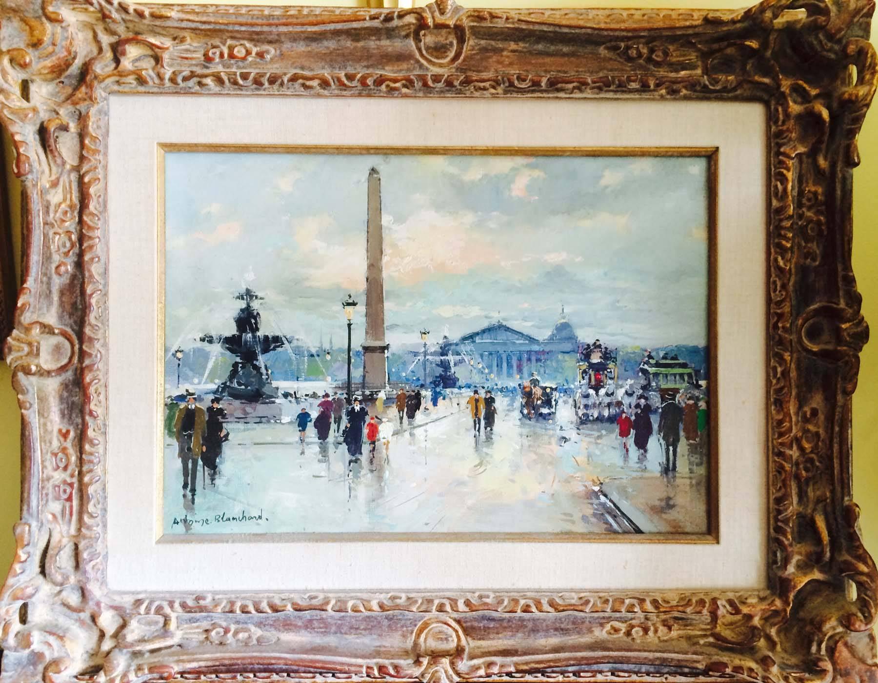 Place de La Concorde - Painting by Antoine Blanchard