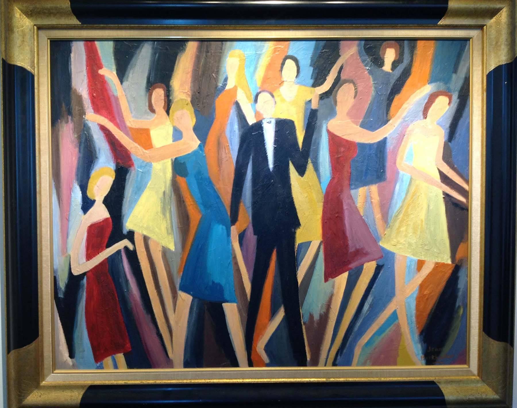 Dance Hall - Painting by Jean Burkhalter
