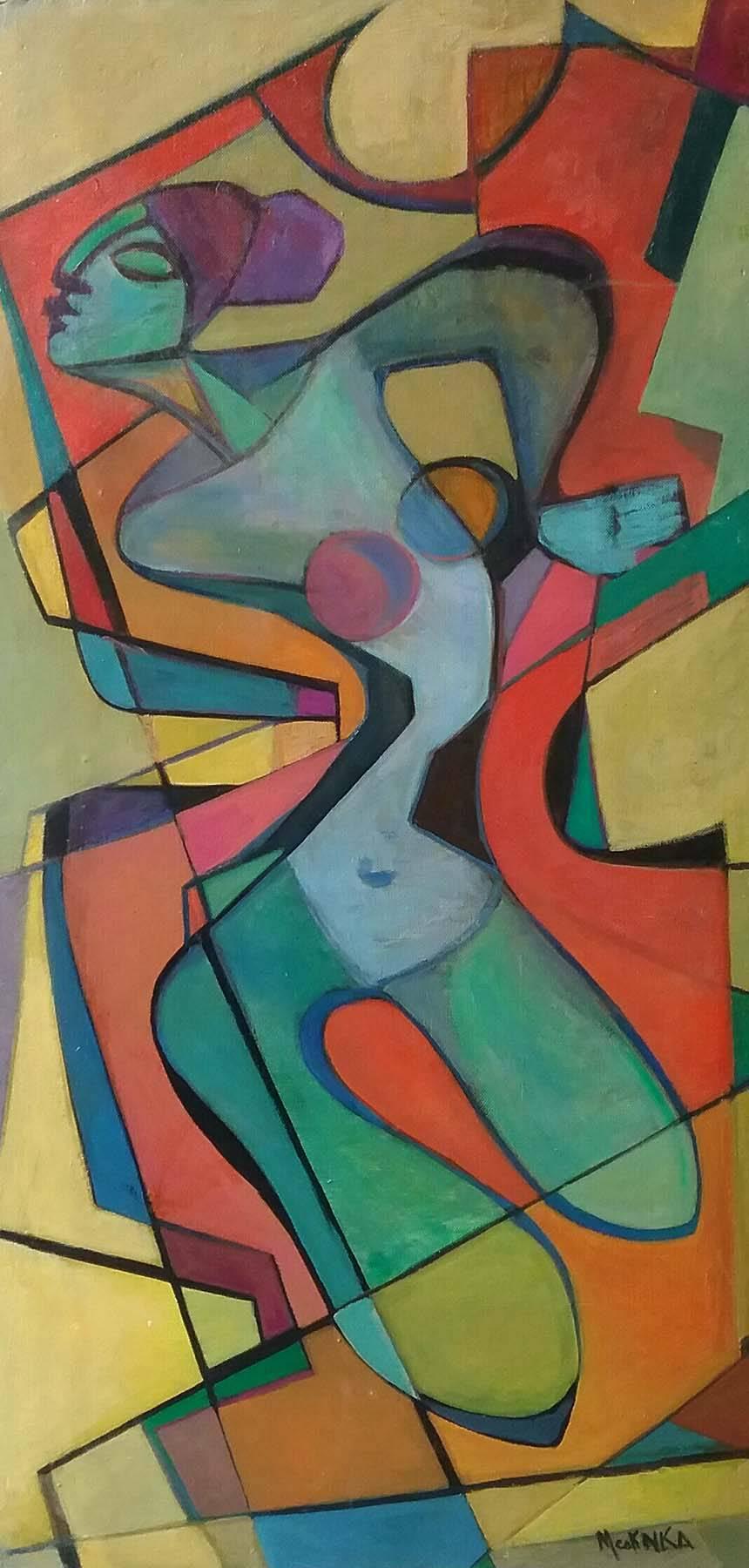 MARIE COFALKA Nude Painting - Josephine Baker