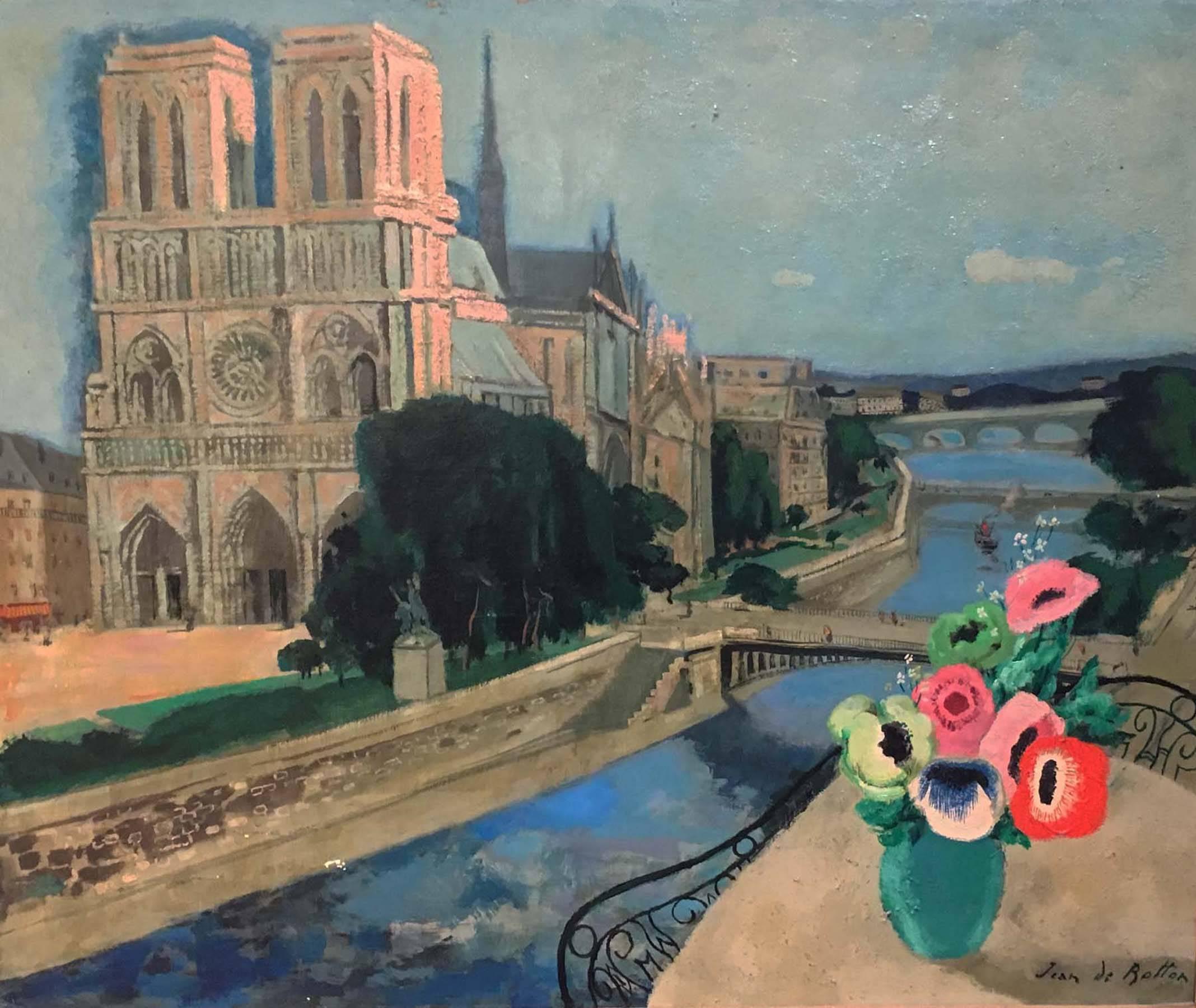 Jean de Botton Figurative Painting - Notre Dame