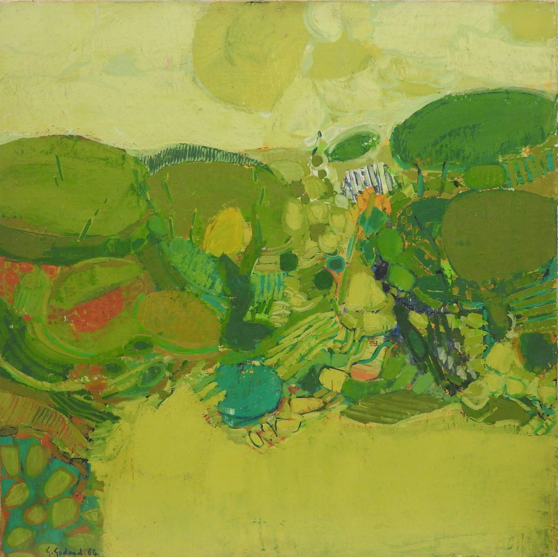 Gabriel Godard Landscape Painting - Mouvement d'arbres