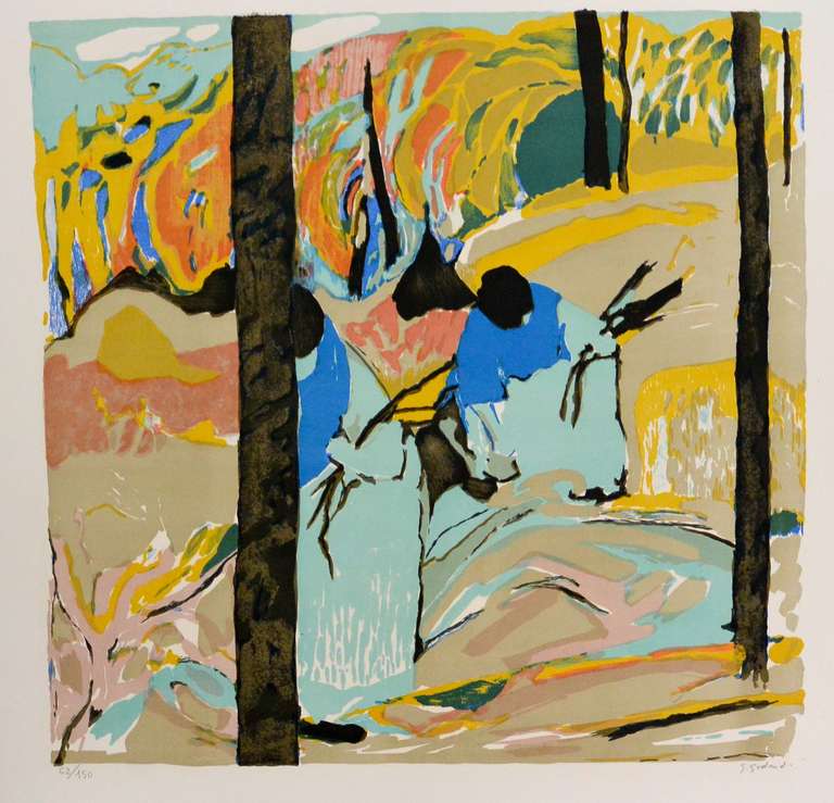 Gabriel Godard Abstract Print - La ramasseur