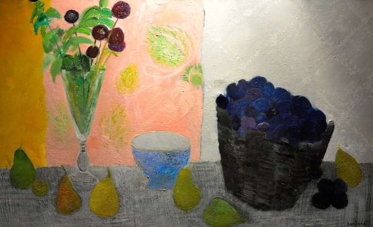 Guy Bardone Still-Life Painting - Poires et prunes