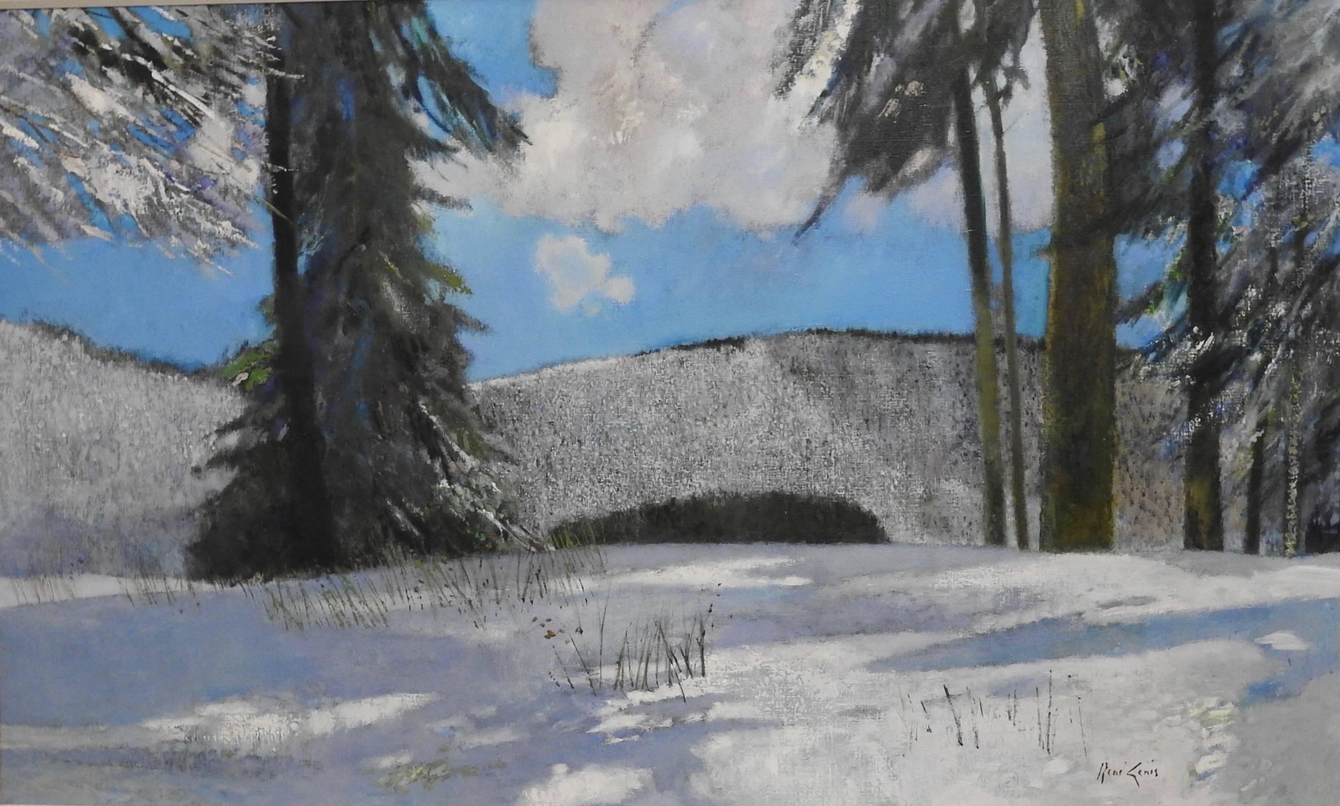 René Genis Landscape Painting - Matin de givre