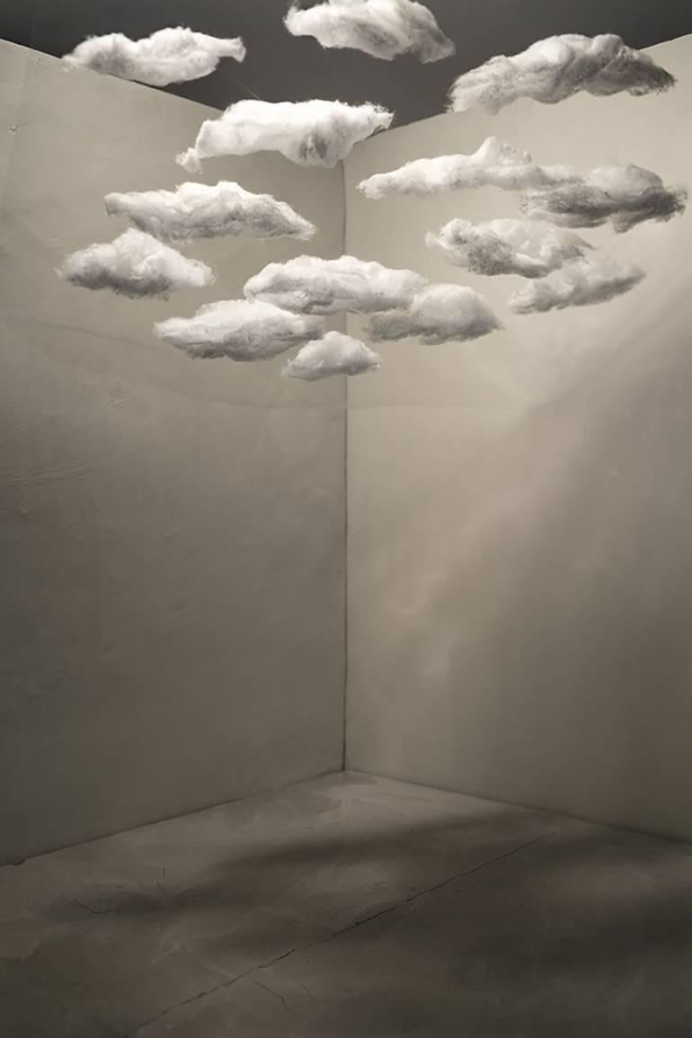 “Metamorfosis de una nube” series  - Gray Figurative Photograph by Alexandra Germán