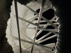 Inner View Layered VII Carved Marble Abstract Sculpture indoor outdoor