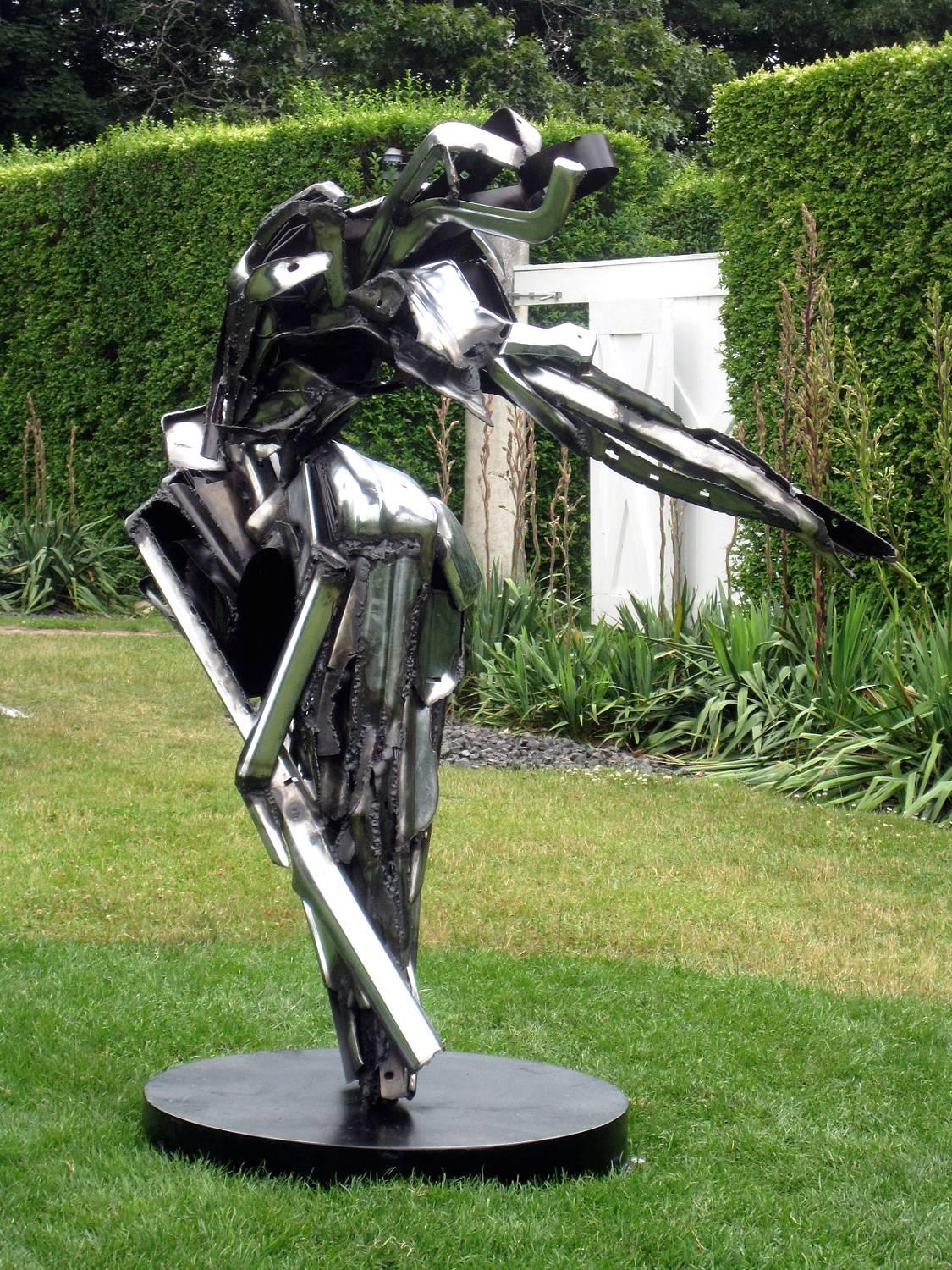 "Dancer II" Large Abstract Welded Steel Sculpture, Figurative, Metal, Outdoor