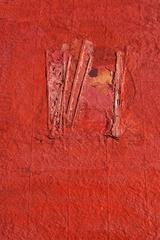 "Moving Inside Out" Scultura astratta da appendere a parete in rilievo, carta fatta a mano