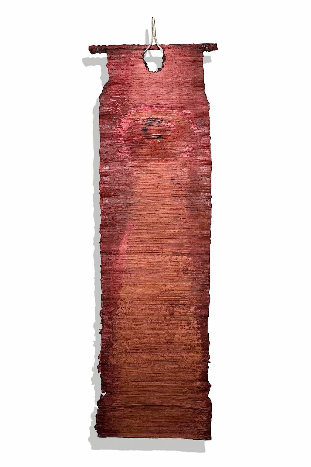 "Fading Out, Fading In" Abstract, Handmade Paper Wall Hanging Sculpture