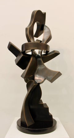 Coupling Unique Bronze Sculpture table top Figurative / abstract