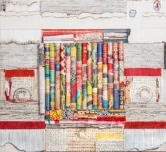 "Free Press" Mixed media & paper, wall relief sculpture