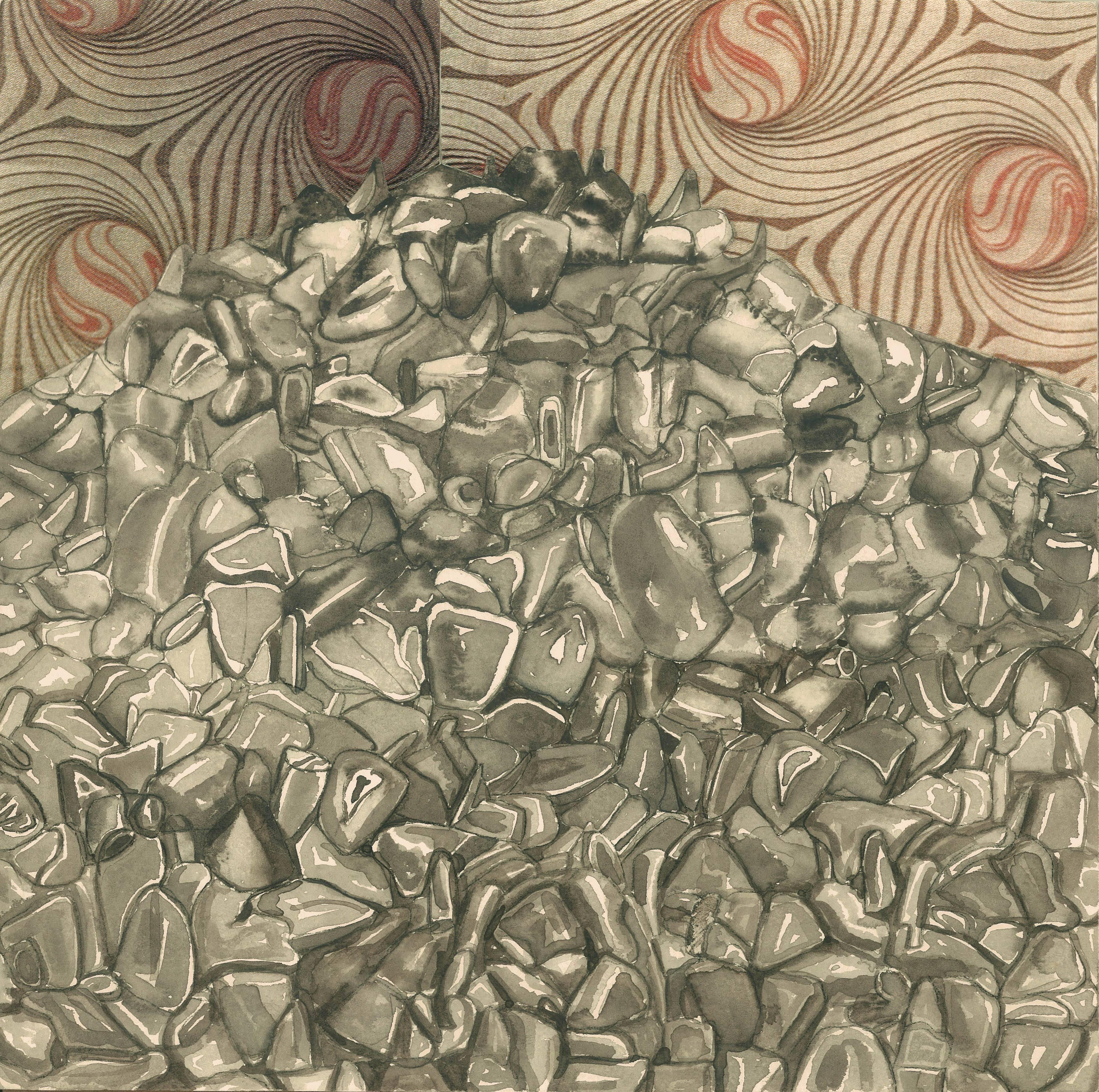 Nancy Diamond - Original Abstract Watercolor by Nancy Diamond For Sale