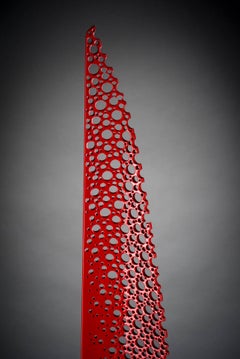 "Red Eidolon I", Michael Enn Sirvet, Contemporary Abstract Sculpture, 2015