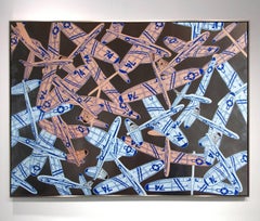 "Delusions of Grandeur 3", Mike Sagato, pittura ad olio e acrilico su alluminio, 2015