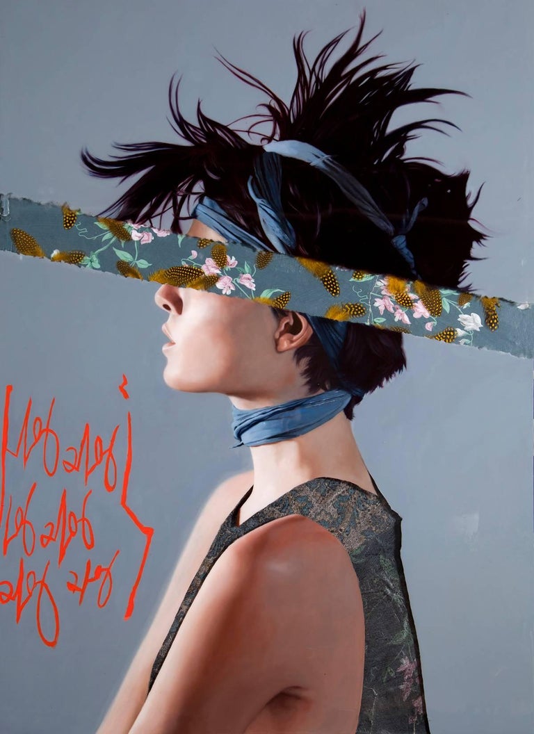 Mike Sagato Street Spirit Mike Sagato Oil Painting On Plexi Glass In Resin 2014 For Sale At 1stdibs