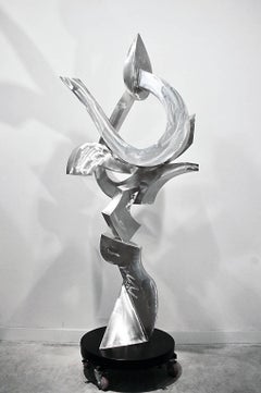 "Ignite 6", Kevin Barrett, Unique Stainless Steel Abstract Sculpture